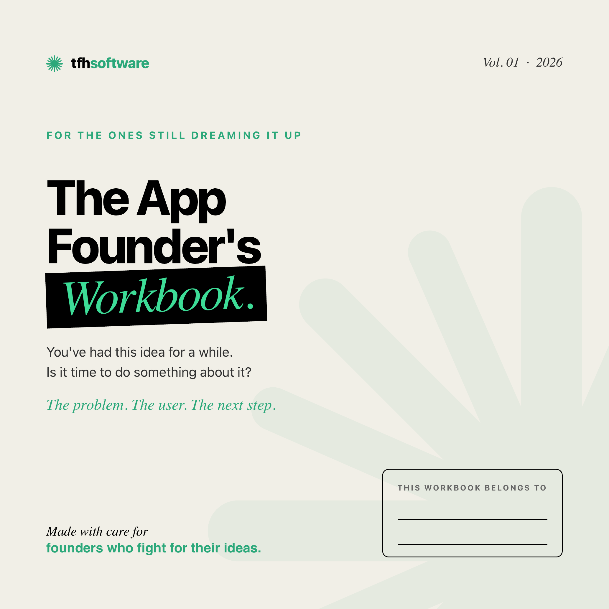 The App Founder's Workbook — cover